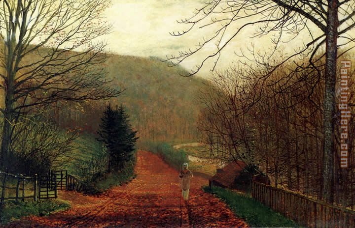 Forge Valley Scarborough painting - John Atkinson Grimshaw Forge Valley Scarborough art painting